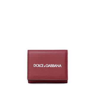 Dolce & Gabbana Red Calfskin Wallet
