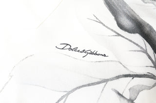 Dolce & Gabbana Ivory Silk Long Sleeves Men Casual Shirt