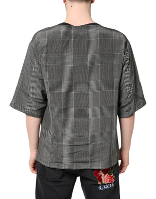 Dolce & Gabbana Black White Graphic Print Short Sleeve T-shirt