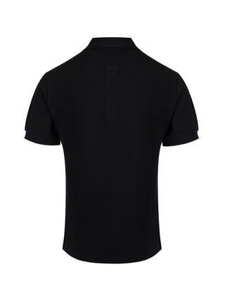 Burberry Black Cotton Collared Polo Shirt