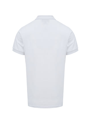 Burberry White Cotton Collared Polo Shirt