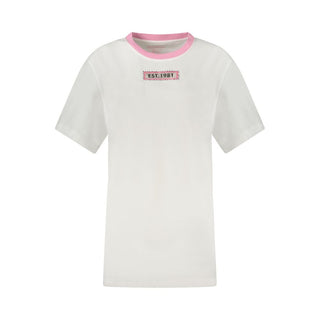 Guess Jeans White Cotton Women T-Shirt