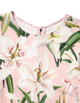 Dolce & Gabbana Multicolor Floral Print Round Neck Tank Top