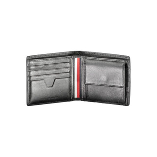 Tommy Hilfiger Black Leather Men Wallet