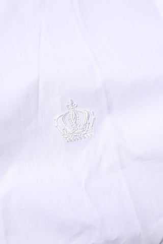 Dolce & Gabbana White Cotton GOLD Long Sleeves Formal Shirt