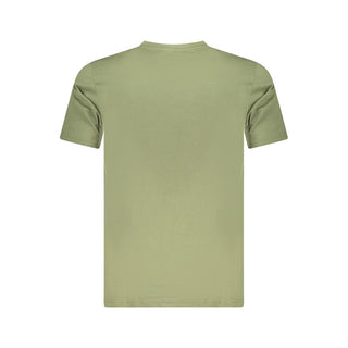 Cavalli Class Green Cotton Men T-Shirt