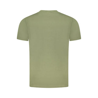 Cavalli Class Green Cotton Men T-Shirt