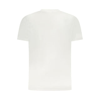 Cavalli Class White Cotton Men T-Shirt