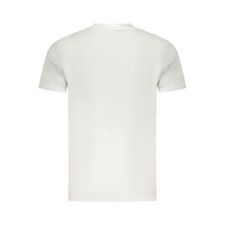 Cavalli Class White Cotton Men T-Shirt
