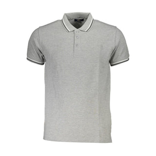 Cavalli Class Brown Cotton Men Polo Shirt