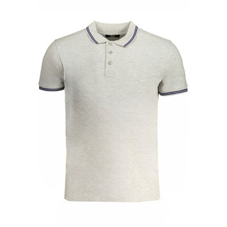Cavalli Class Brown Cotton Men Polo Shirt