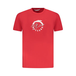 Trussardi Red Cotton Men T-Shirt