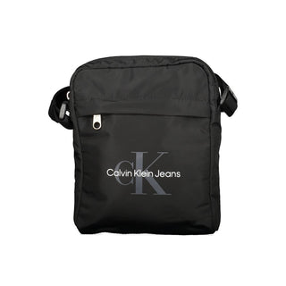Calvin Klein Black Polyester Men Shoulder Bag