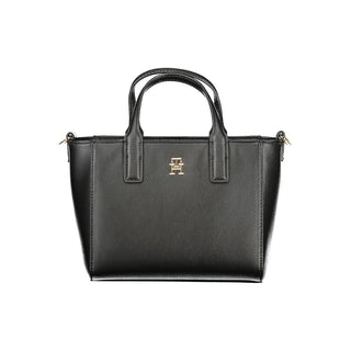 Tommy Hilfiger Black Polyester Women Handbag
