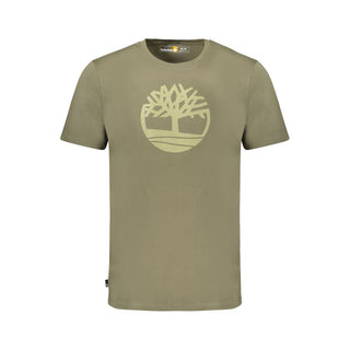 Timberland Green Cotton Men T-Shirt