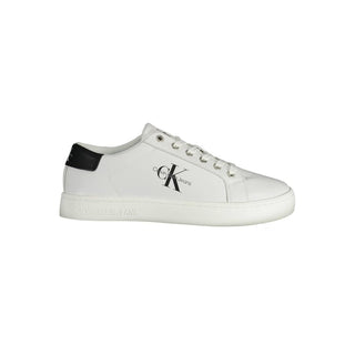 Calvin Klein White Recycled Polyester Men Sneaker