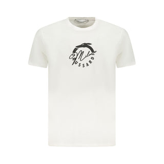 Trussardi White Cotton Men T-Shirt