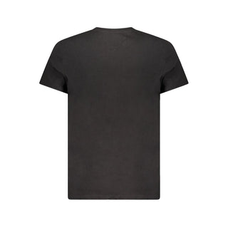 Tommy Hilfiger Black Cotton Men T-Shirt