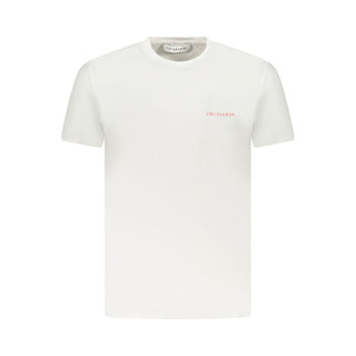 Trussardi White Cotton Men T-Shirt