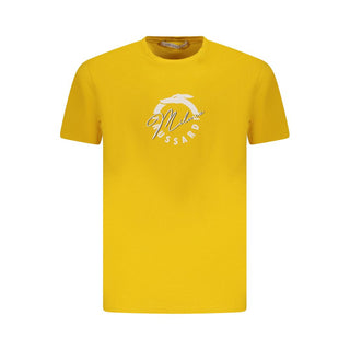 Trussardi Yellow Cotton Men T-Shirt