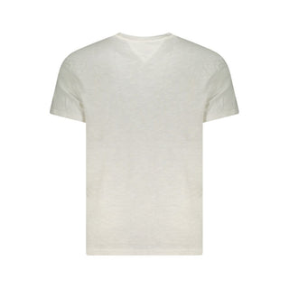 Tommy Hilfiger White Cotton Men T-Shirt