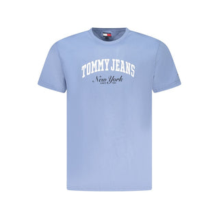 Tommy Hilfiger Blue Cotton Men T-Shirt
