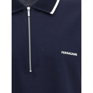 Ferragamo Zip Polo Shirt