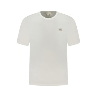 Calvin Klein White Cotton Men T-Shirt