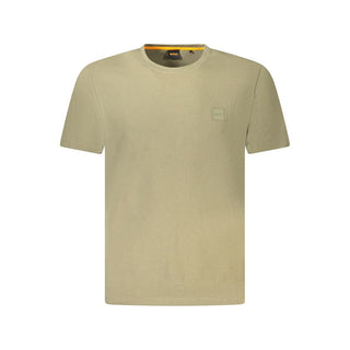 Hugo Boss Green Cotton Men T-Shirt