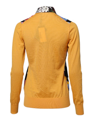 Dolce & Gabbana Multicolor Floral Long Sleeves Polo Top