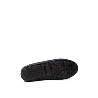 Bally Black Leather Moccassin