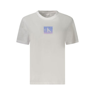 Calvin Klein White Cotton Women T-Shirt