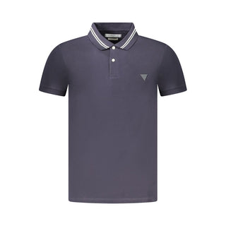 Guess Jeans Blue Cotton Polo Shirt