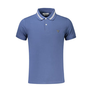 Guess Jeans Blue Cotton Polo Shirt