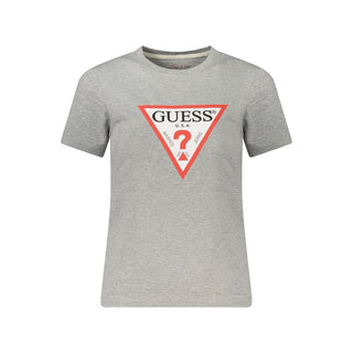 Guess Jeans Gray Cotton Women T-Shirt