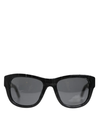 Dolce & Gabbana Black Leather Frame DG4177 Tinted Lens Sunglasses