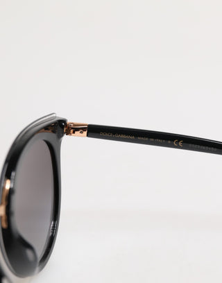 Dolce & Gabbana Black Transparent Trim Round DG4371-F Eyewear Sunglasses