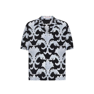 Valentino Garavani Metamorphos Wall Print Bowling Shirt