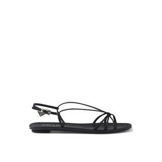 Prada Leather Flat Sandals