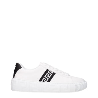 Versace White Leather Sneakers