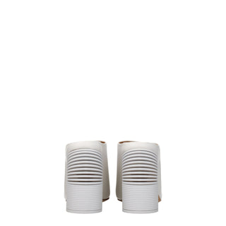 Off-White White Leather Platforms