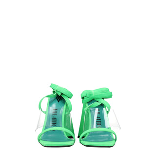 The Attico Transparent Leather Flat Sandals