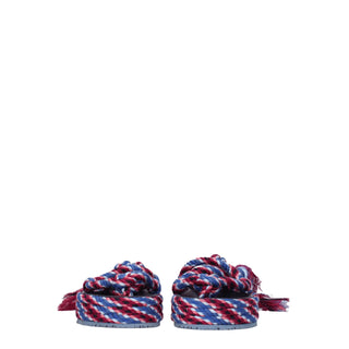 Isabel Marant Blue Fabric Flat Sandals