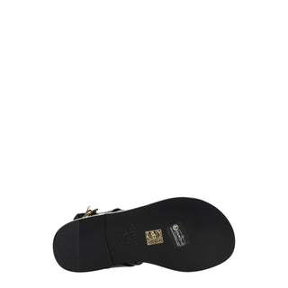 Isabel Marant Black Leather Flip-Flop Sandals