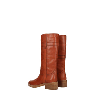 Celine Brown Leather Boots