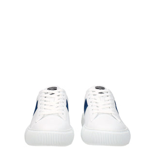Versace White Leather Low Tops