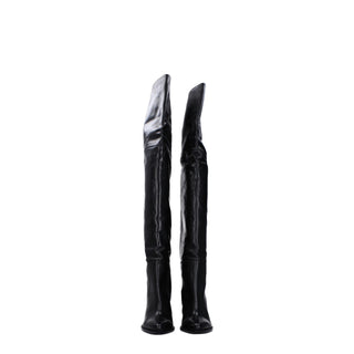 Isabel Marant Black Leather Over The Knee