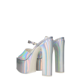 Valentino Garavani Gray Leather Platforms