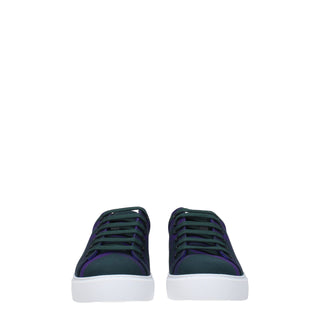 Burberry Green Fabric Sneakers