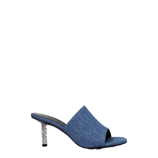 Givenchy Blue Fabric Platforms
